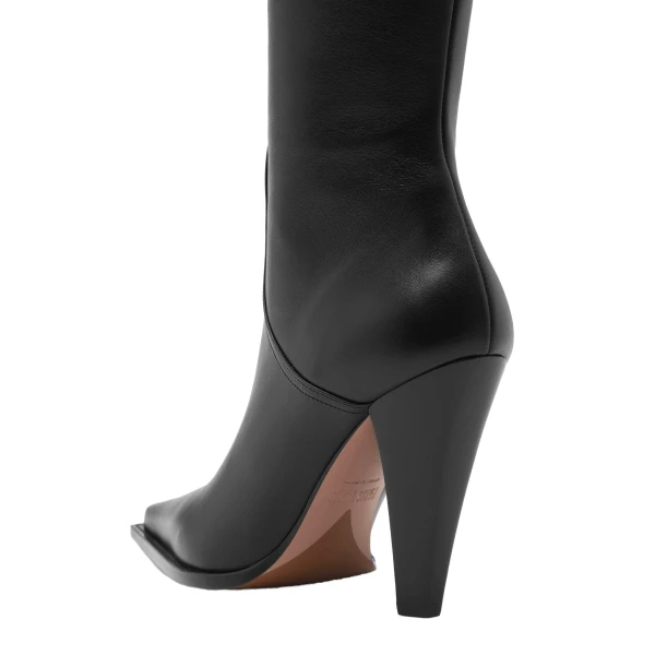 Nadia 105 Boots in Black Leather - Image 5