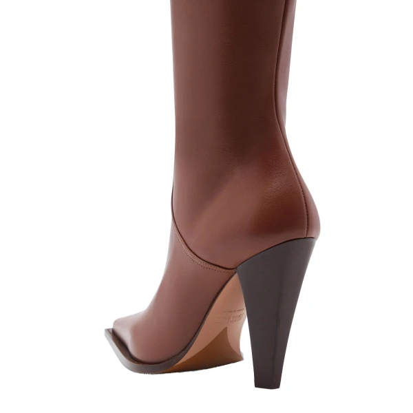 Nadia 105 Boots in Brown Leather - Image 5