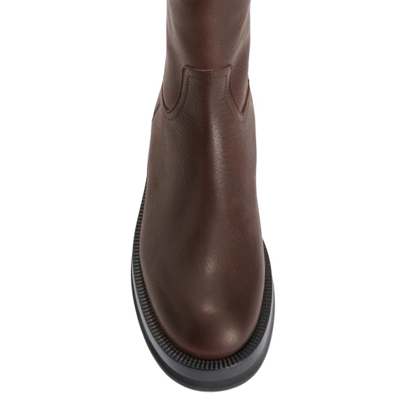Napa 20 Rubber Ankle Boots in Ebano Leather - Image 5