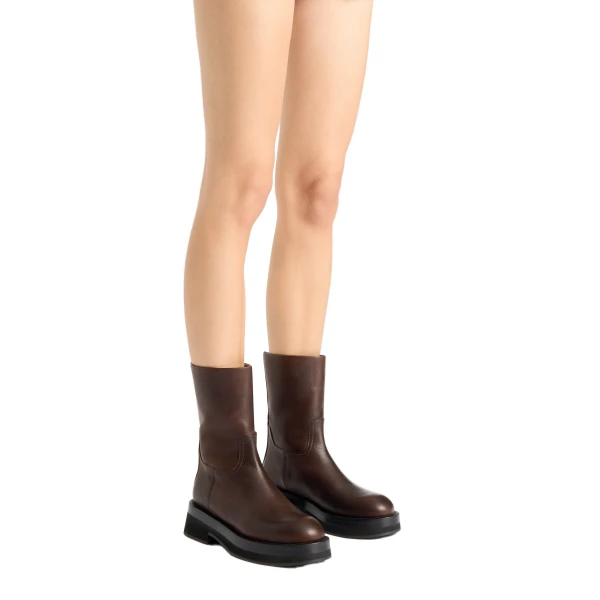Napa 20 Rubber Ankle Boots in Ebano Leather - Image 6