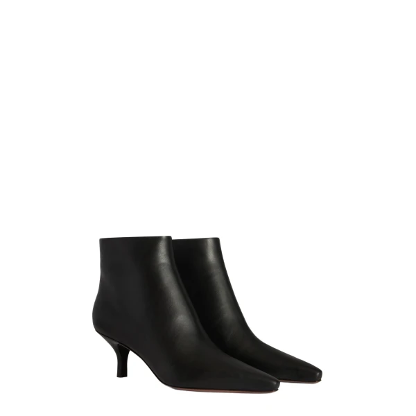 Rose 60 Ankle Boots in Black Leather - Image 2