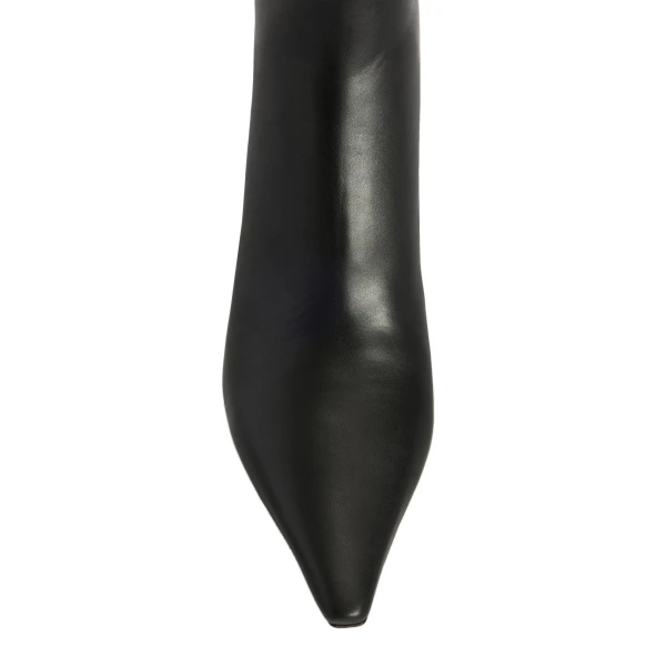 Rose 60 Ankle Boots in Black Leather - Image 5