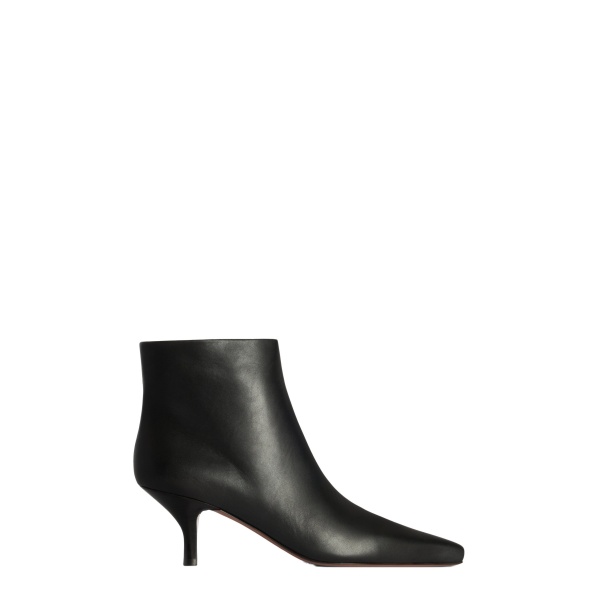 Paris Texas Rose 60 Ankle Boots in Black Leather