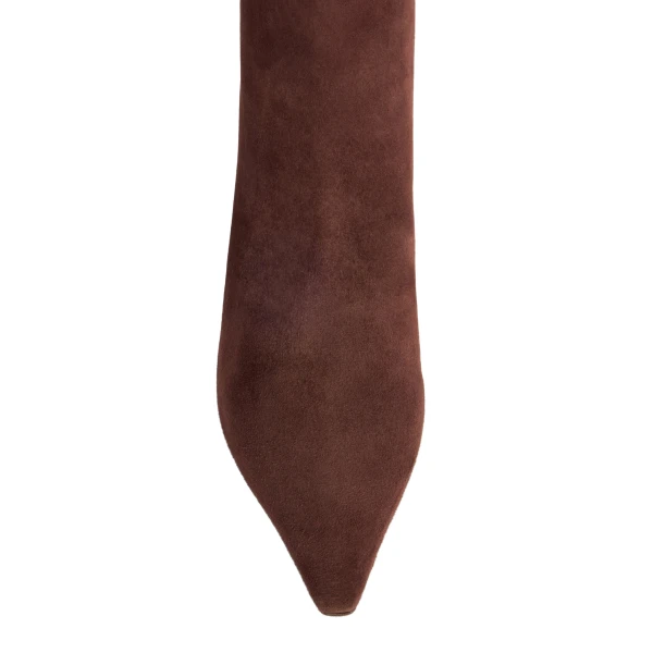 Rose 60 Ankle Boots in Borgogna Suede - Image 5