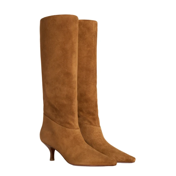 Rose 60 Boots in Cognac Suede - Image 2