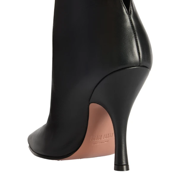 Rose 95 Booties in Black Leather - Image 4