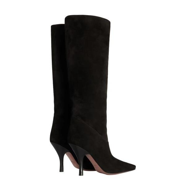 Rose 95 Boots in Black Suede - Image 3