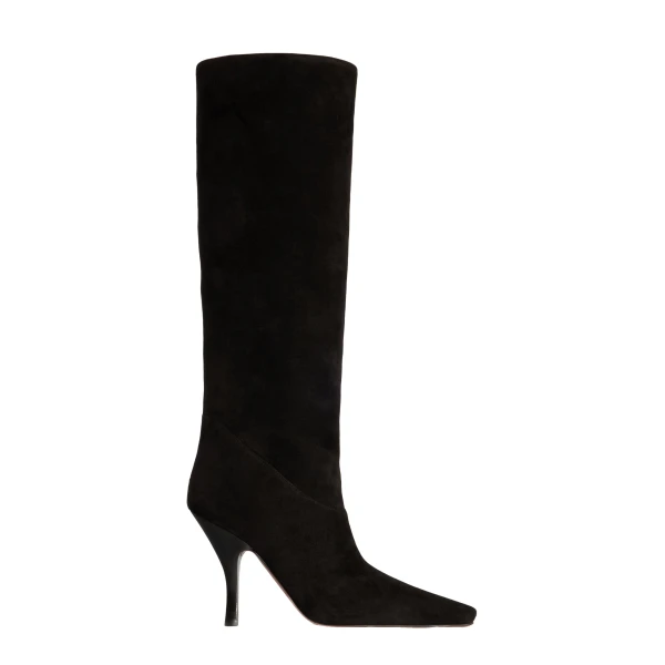 Paris Texas Rose 95 Boots in Black Suede