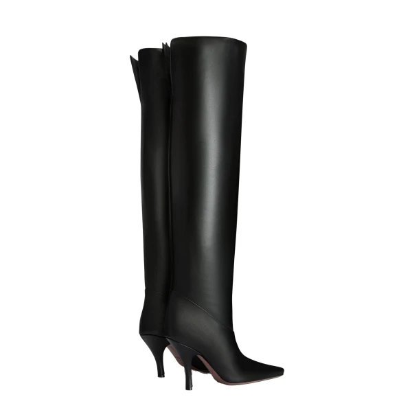 Rose 95 Over-the-Knee Boots in Black Leather - Image 3