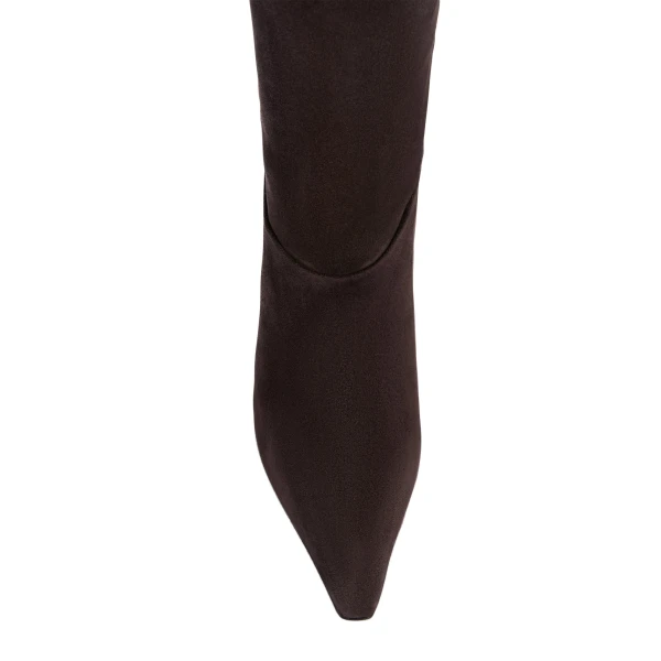Rose 95 Over-the-Knee Boots in Grape Suede - Image 5