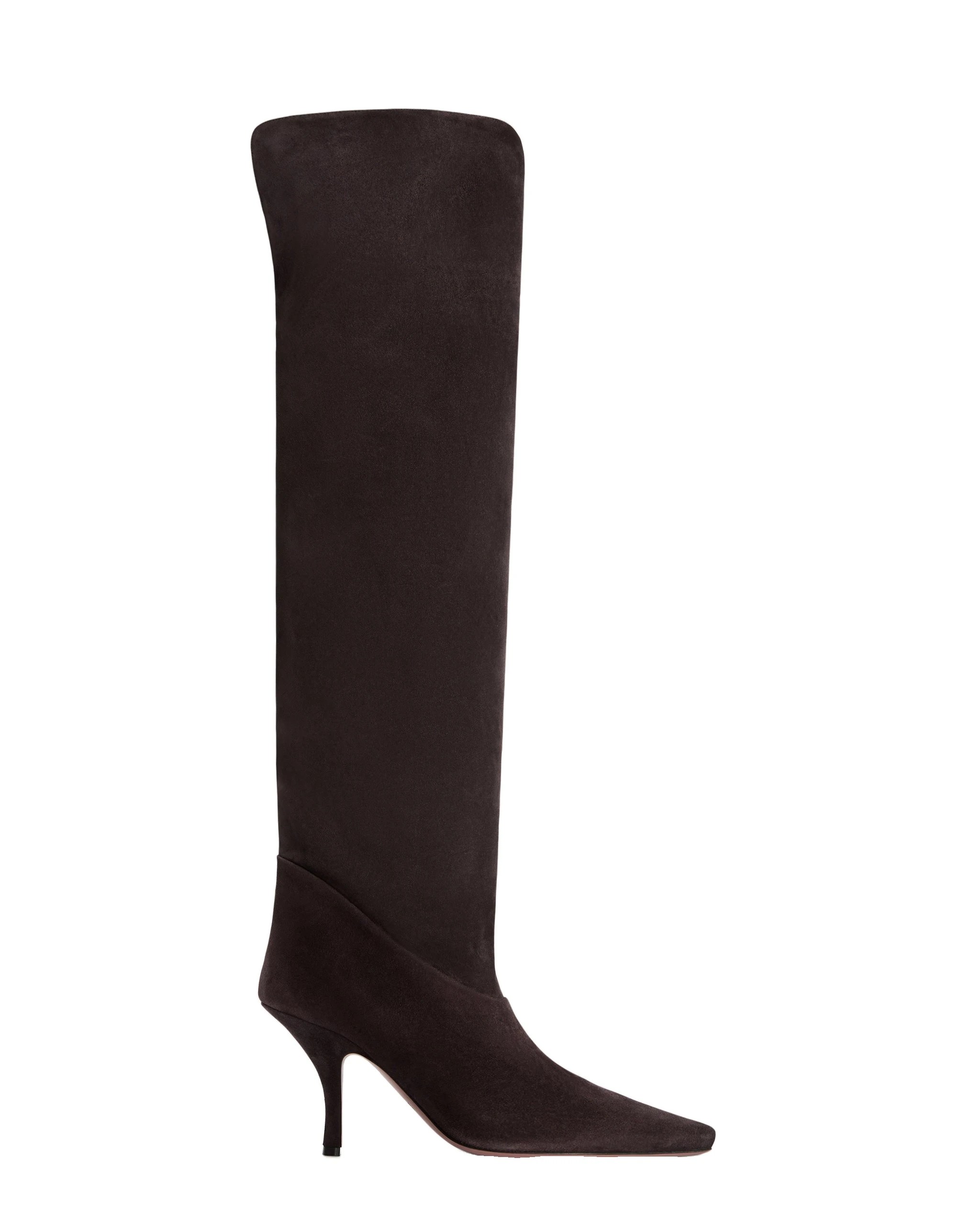 Paris Texas Rose 95 Over-the-Knee Boots in Grape | Luxury Shoes Paris Texas Rose 95 Over-the-Knee Boots in Grape Suede