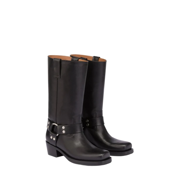 Roxy 45 Boots in Black Leather - Image 2