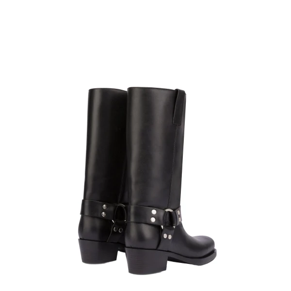 Roxy 45 Boots in Black Leather - Image 3