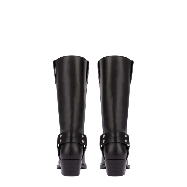 Roxy 45 Boots in Black Leather - Image 4