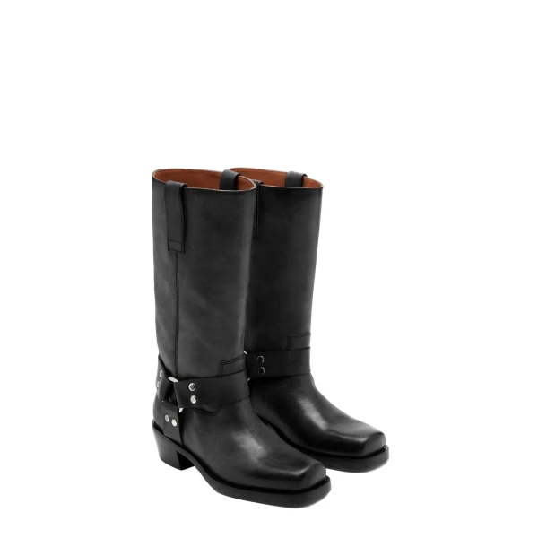 Roxy 45 Boots in Black Nappa Leather - Image 2