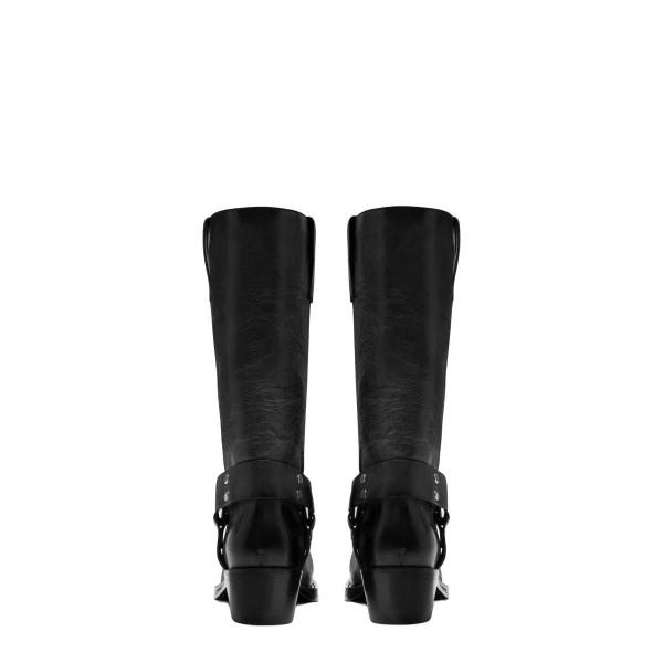 Roxy 45 Boots in Black Nappa Leather - Image 4