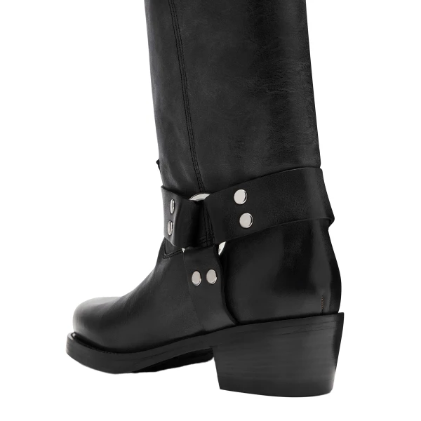 Roxy 45 Boots in Black Nappa Leather - Image 5
