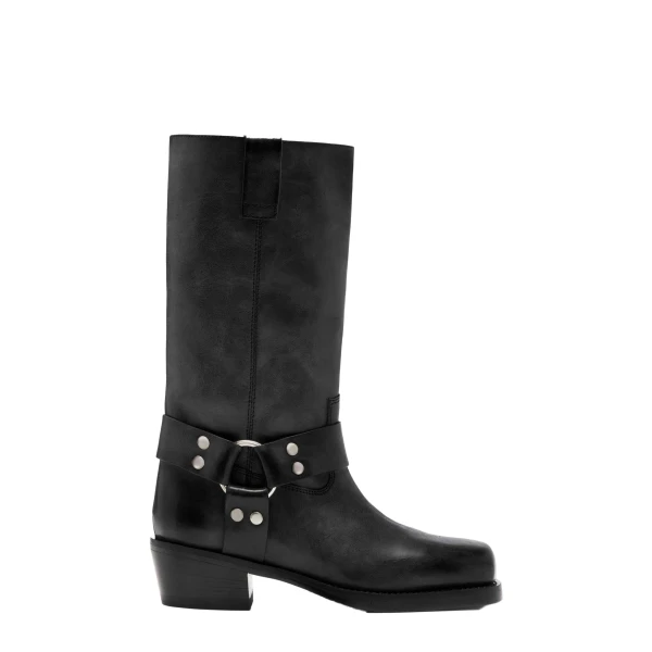 Paris Texas Roxy 45 Boots in Black Nappa Leather