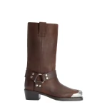 Paris Texas Roxy 45 Embellished Toe Boots in Ebano Leather