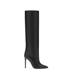 Paris Texas Stiletto 105 Boots in Black Nappa Leather