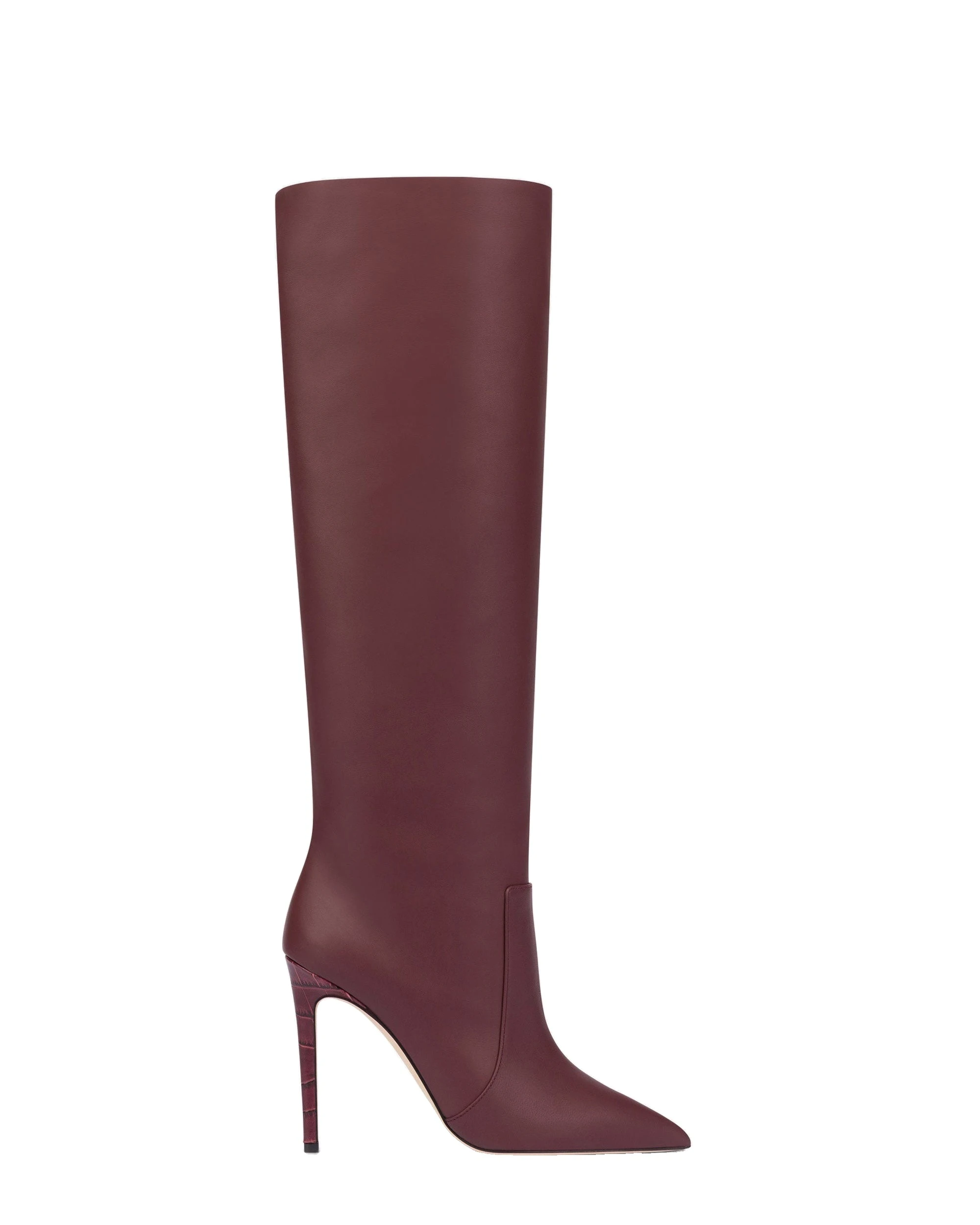 Paris Texas Stiletto 105 Boots in Rouge Noir PX501XLTH3 Paris Texas Stiletto 105 Boots in Rouge Noir Leather