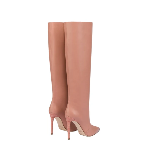 Stiletto 105 Boots in Texas Rose Leather - Image 3
