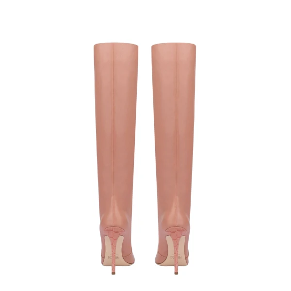 Stiletto 105 Boots in Texas Rose Leather - Image 4