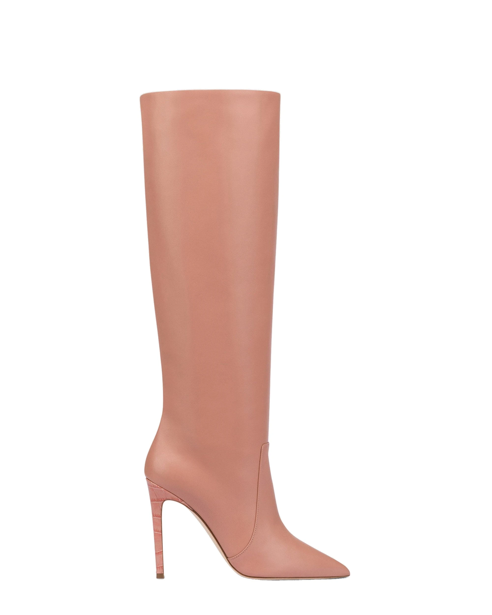 Paris Texas Stiletto 105 Boots in Texas Rose PX501XLTH3 Paris Texas Stiletto 105 Boots in Texas Rose Leather