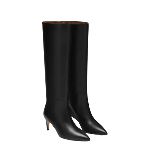 Stiletto 60 Boots in Black Nappa Leather - Image 2