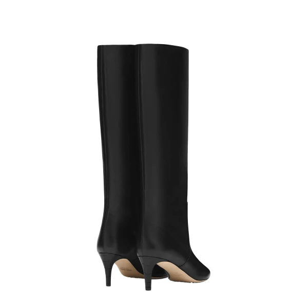 Stiletto 60 Boots in Black Nappa Leather - Image 3
