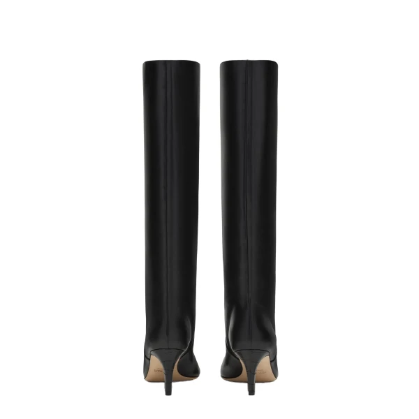 Stiletto 60 Boots in Black Nappa Leather - Image 4