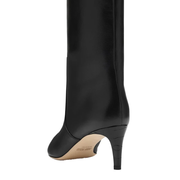 Stiletto 60 Boots in Black Nappa Leather - Image 5