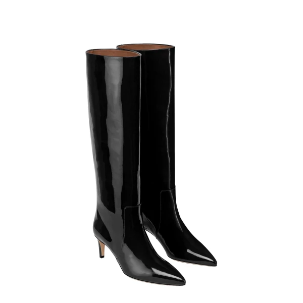 Stiletto 60 Boots in Black Patent Leather - Image 2