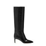 Paris Texas Stiletto 60 Boots in Carbone Croc-Embossed Leather