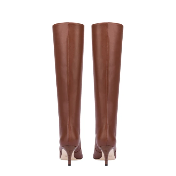 Stiletto 60 Boots in Cioccolato Leather - Image 4