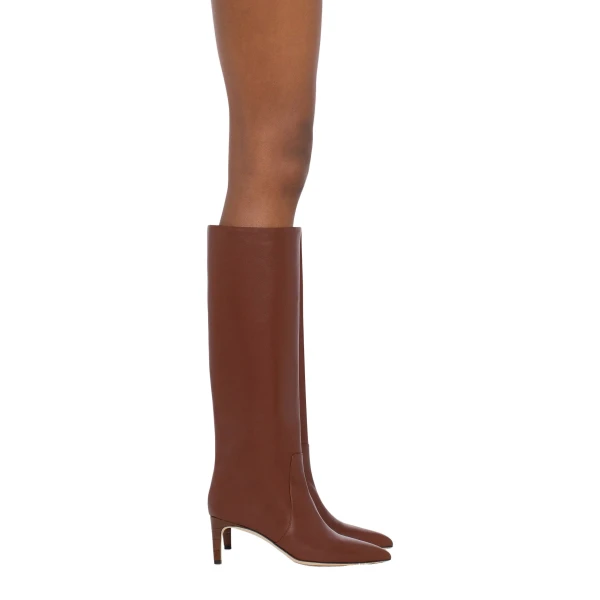 Stiletto 60 Boots in Cioccolato Leather - Image 6