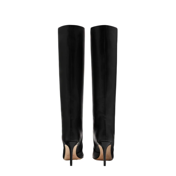 Stiletto 85 Boots in Black Nappa Leather - Image 4