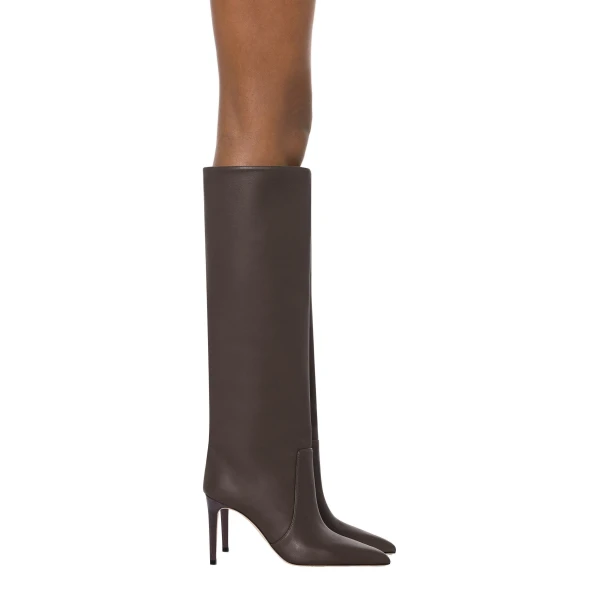 Stiletto 85 Boots in Ebano Leather - Image 6