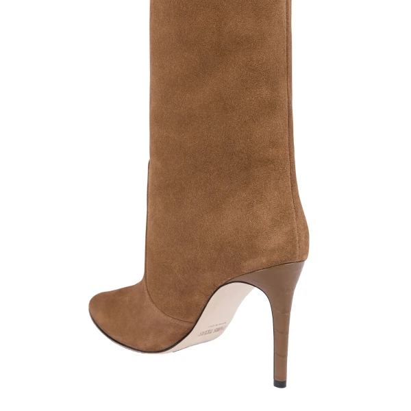 Stiletto 85 Boots in Sigaro Suede - Image 5