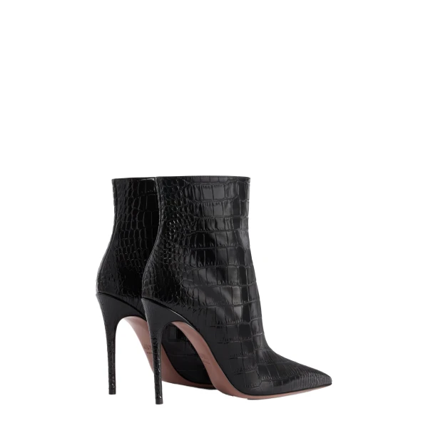 Vera 105 Ankle Boots in Carbone Croc-Embossed Leather - Image 3
