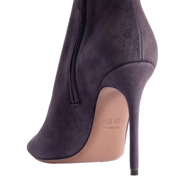 Vera 105 Ankle Boots in Violet Black Suede - Image 4