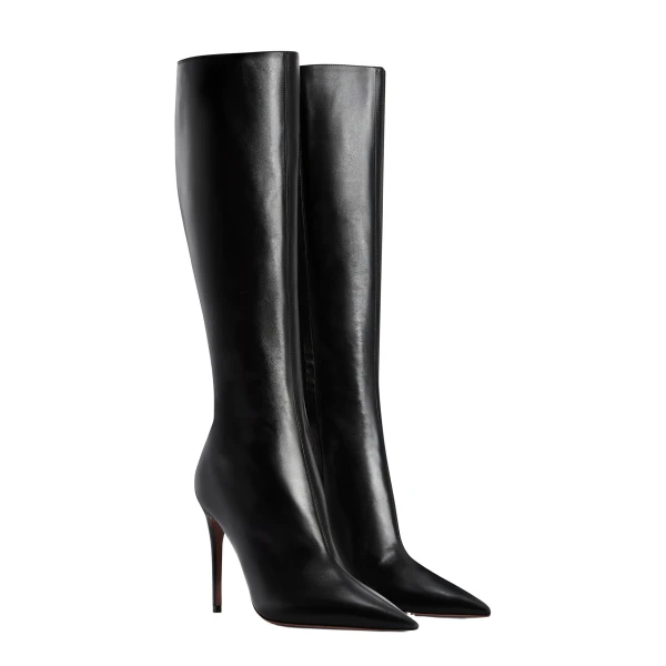 Vera 105 Boots in Black Leather - Image 2