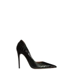 Paris Texas Vera 105 Pumps in Black Python-Print Leather
