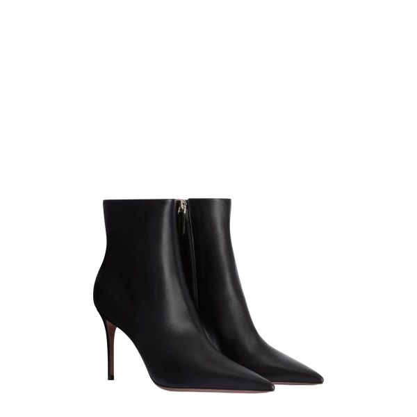 Vera 85 Ankle Boots in Black Leather - Image 2