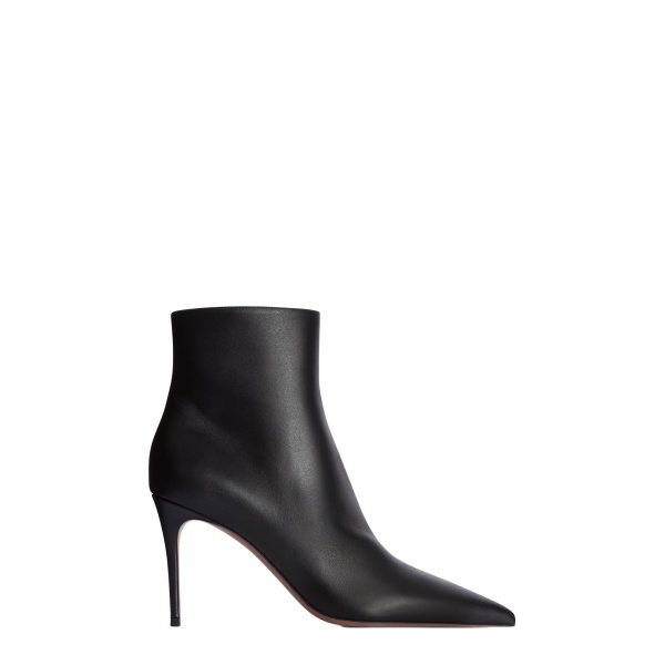 Paris Texas Vera 85 Ankle Boots in Black Leather