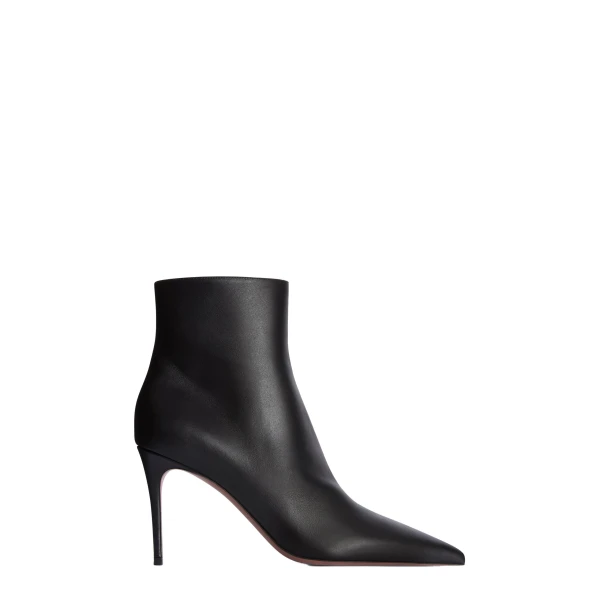 Paris Texas Vera 85 Ankle Boots in Black Leather