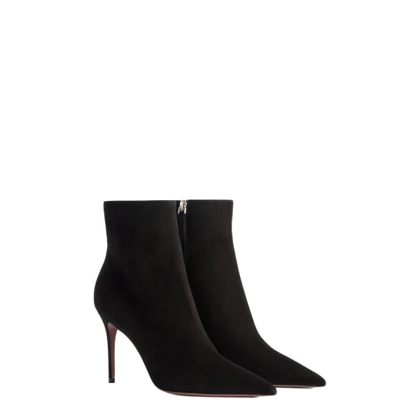 Vera 85 Ankle Boots in Black Suede PX1859XSA04 - Image 2