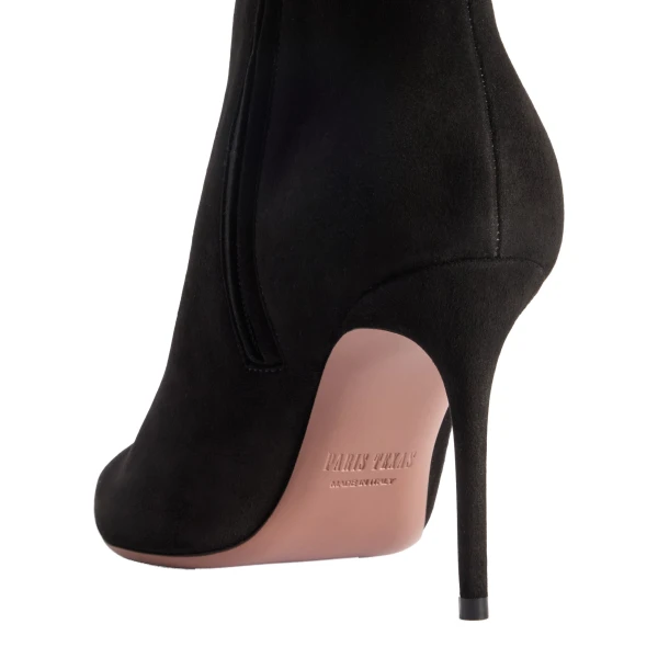 Vera 85 Ankle Boots in Black Suede PX1859XSA04 - Image 4