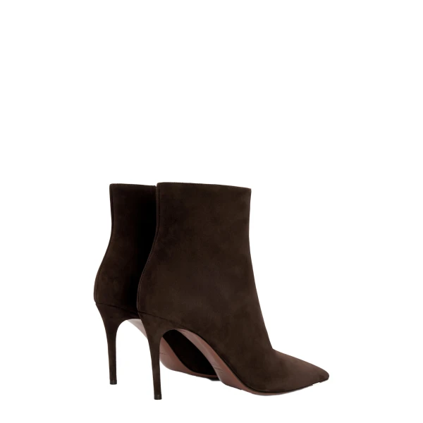 Vera 85 Ankle Boots in Ebony Suede - Image 3