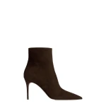 Paris Texas Vera 85 Ankle Boots in Ebony Suede